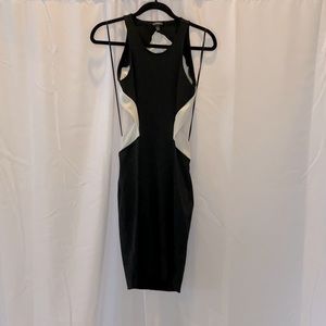 Express very low back dress